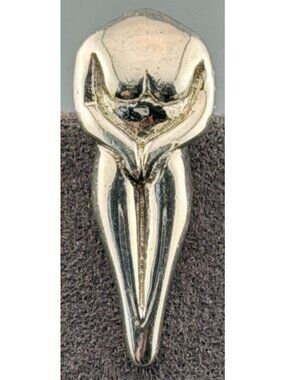 Vintage Sterling Silver Pendant Never Be Owned Feminist Statement Symbella  3/3